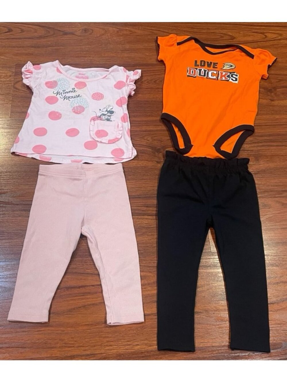 MÚLTIPLES BRANDS LOT OF 2 PANTS AND 2 SHIRTS T 18M
